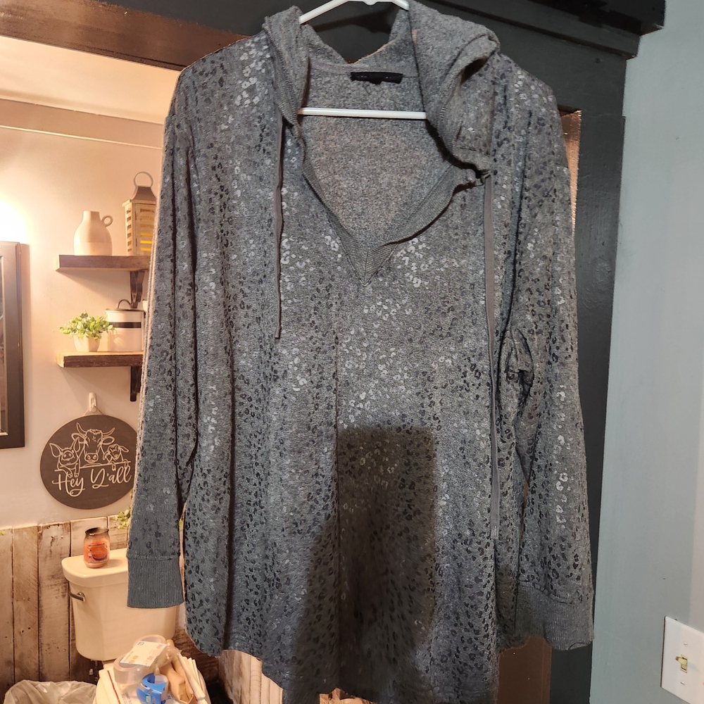 Ann Taylor Charcoal Knit Sweater